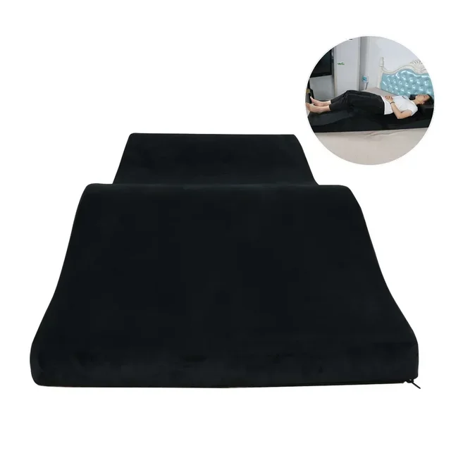 Lash Bed Topper, Curvy Massage Foam Cushion for Beauty Salon, Ergonomic Massage Bed Topper, Black Support customization