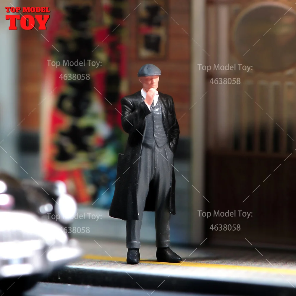 Figurine Miniature Homme à Barbe Pour Diorama Voitures - Échelles 1/18, 1/24, 1/43, 1/64, 1/87 - Neuf