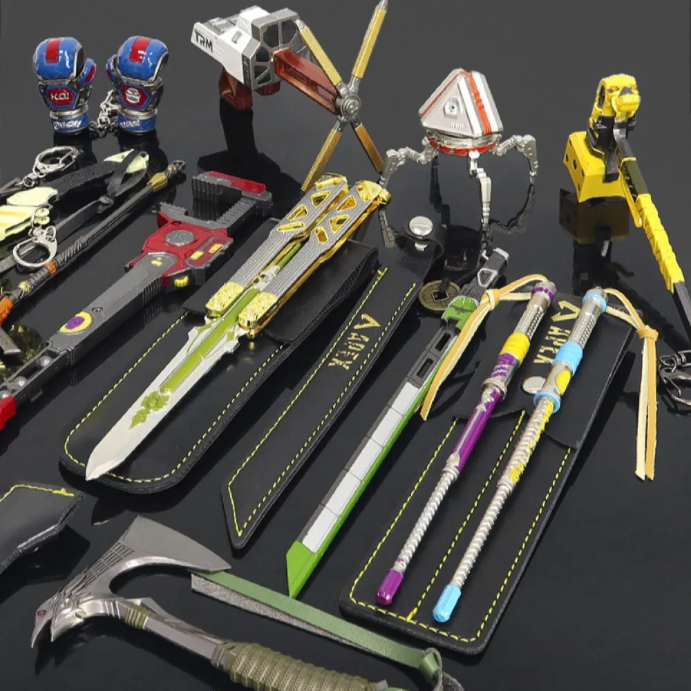 Apex Legenden Bluthund Raben Biss Oktan Schmetterling Messer Bangalore Cold Wraith Kunai Geschenk box Set von fünfzehn Schwert waffen