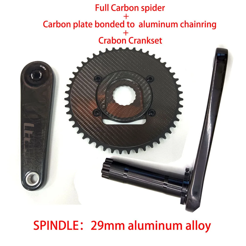 LEESE 150/155/160/165 Road/Gravel Cranks Carbon Crank Arm