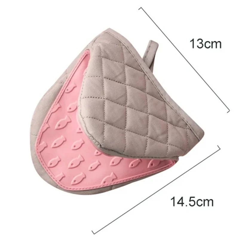 Fish Shaped Silicone Anti Scald Oven Gloves Kitchen Gloves Tray Dish Holder Oven Multi-purpose 1PCS