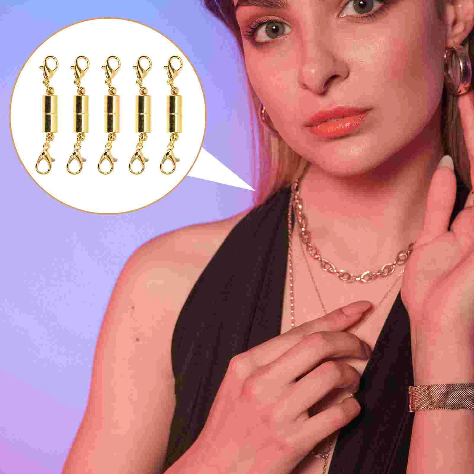 

10 Pcs Bracelet Head Lobster Clasp Jewelry Clasps Necklace Magnetic Closures Buckles