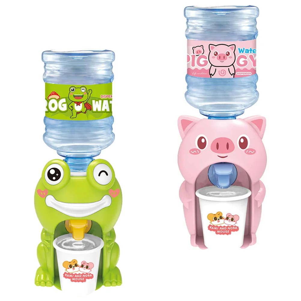 

Mini Water Dispenser Toy Cartoon Hand Press Drink Water Machine Toy Simulation Water Bottle Pump Drinking Fountain Toy For Kids