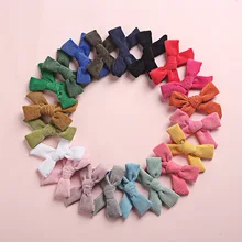 

Knot Bows Fabric Hair Clips One Size Fit Most Baby Girls Corduroy Hairpins Princess Girls Hair Accessories