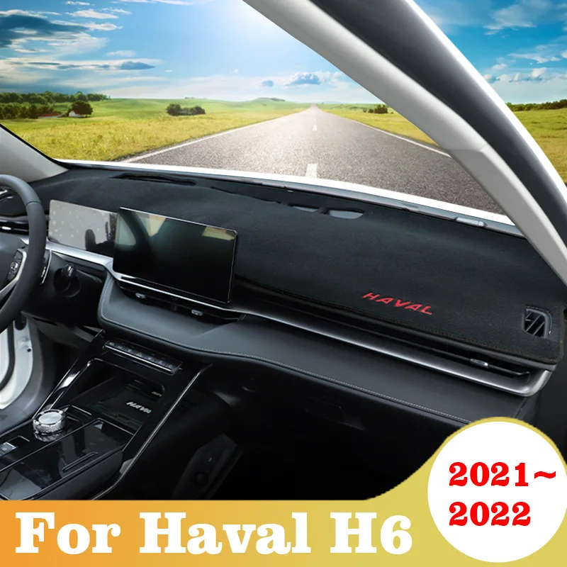 

For Haval H6 3th Gen 3rd 2021 2022 Car Dashboard Cover Auto Dash Mat Dashboard Pad Carpet Anti-UV Anti-slip Styling Accessories