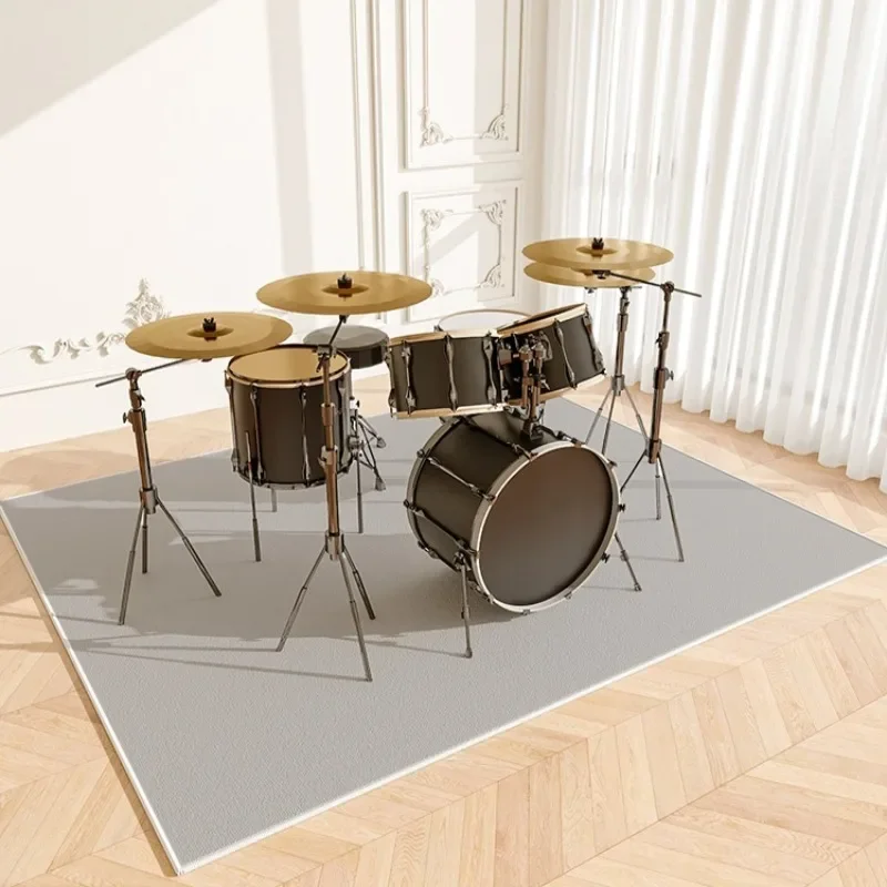 Simple Solid Piano Drum Carpet Thickened Shock Absorption Sound Insulation Non-slip Mat Light-luxury Living Room Bedroom Rug 2