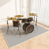 Simple Solid Piano Drum Carpet Thickened Shock Absorption Sound Insulation Non-slip Mat Light-luxury Living Room Bedroom Rug 2