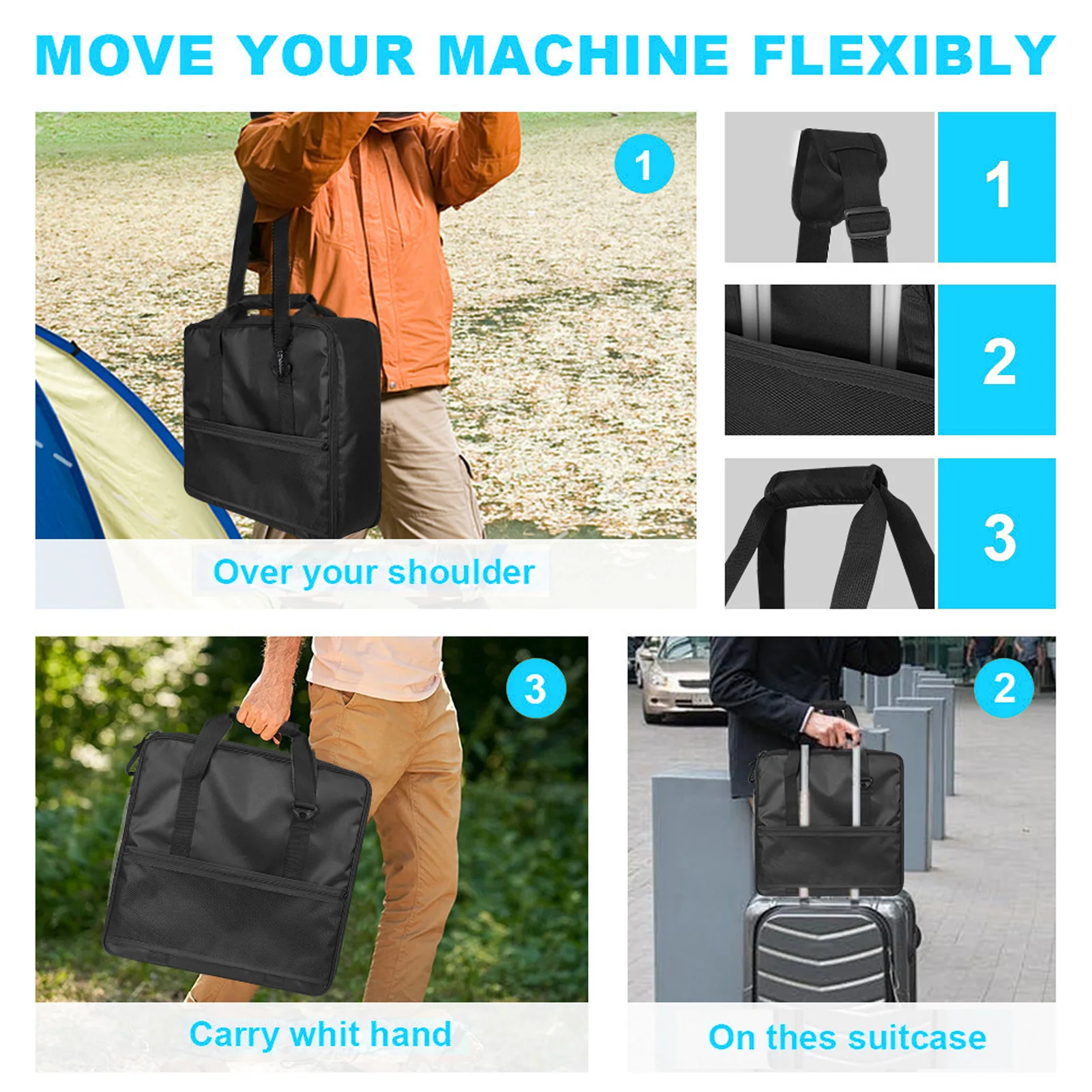 Slushie Machine Bag Slushie Machine Carrying Bag Multipurpose Oxford Cloth Portable Large Capacity External  for Camping