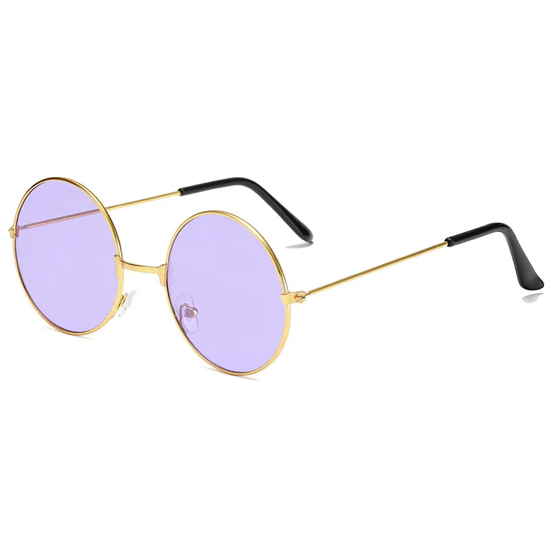 Retro Round Sunglasses For Women And Men Alloy Frame Designer_voghion.com