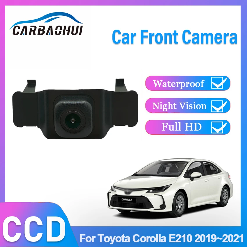 

HD CCD 1080P Car Front View Parking Positive Logo Camera Night Vision High Quality For Toyota Corolla E210 2019 2020 2021