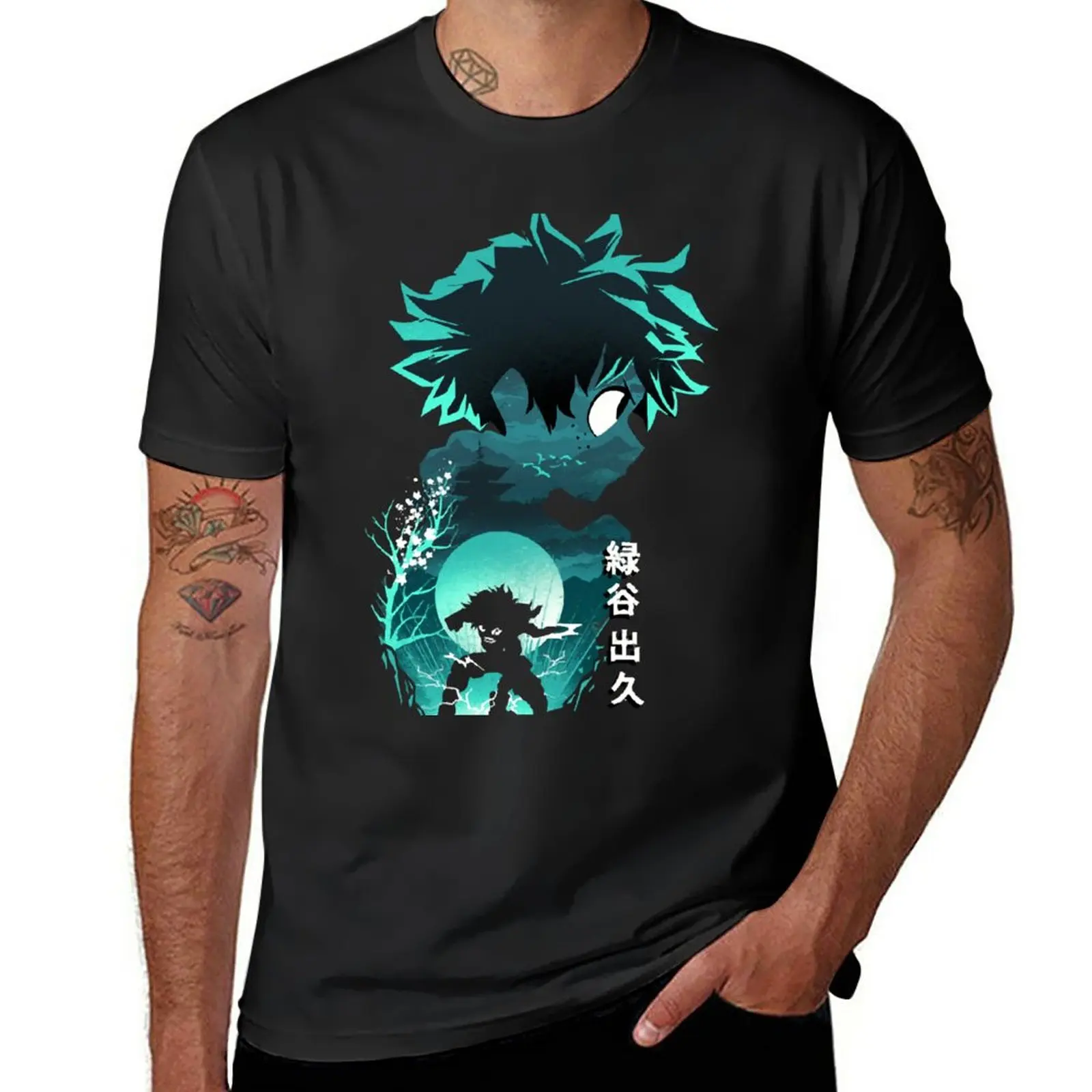 

New Anime Hero Deku T-Shirt vintage clothes T-shirt for a boy designer t shirt men