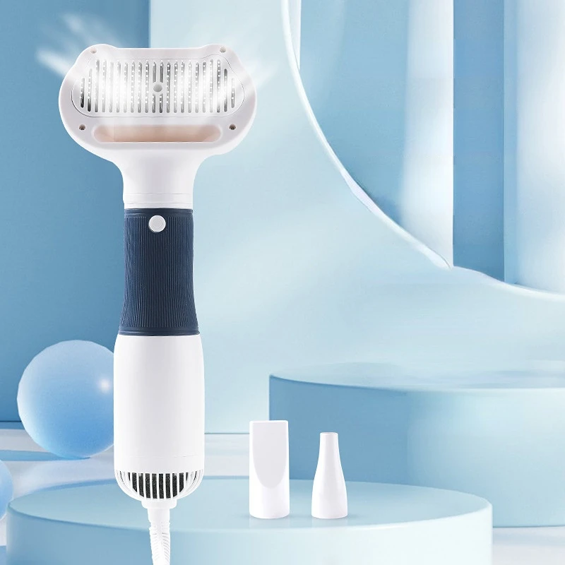 Pet hair comb dryer high wind removal electric hot air hair dryer pet hair dryer