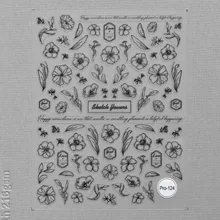 

Spring Nail Stickers 3d Flower Korean Press on Nail Stickers Transfer Nails Decorations Decor Manicure Accessories