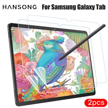 2 pezzi protezione per Samsung Galaxy Tab S9 S8 S7 S6 S6 Lite S5E S4 A8 A7 Lite A 10.1 10.5 pellicola protezione schermo carta sensazione schermo