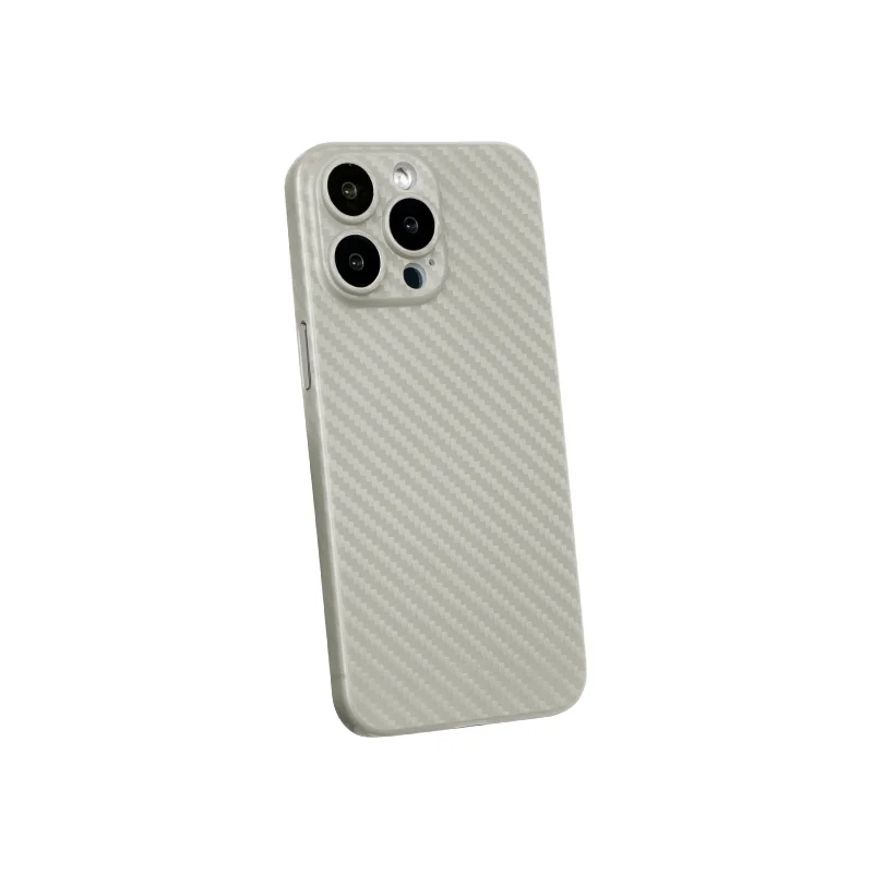KZDOO Air Carbons Fiber Pattern Thin Lightweight Slim 0.4mmThickness Titanium Grey Shell Case For iPhone15/15plus/15pro/15promax 2