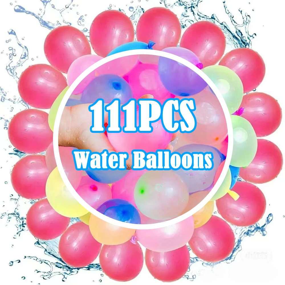 Water Balloons 111pcs/bag Rapid Injection Funny Summer Outdoor Water Balloon Bombs Kids and Adults Beach Fight Toys