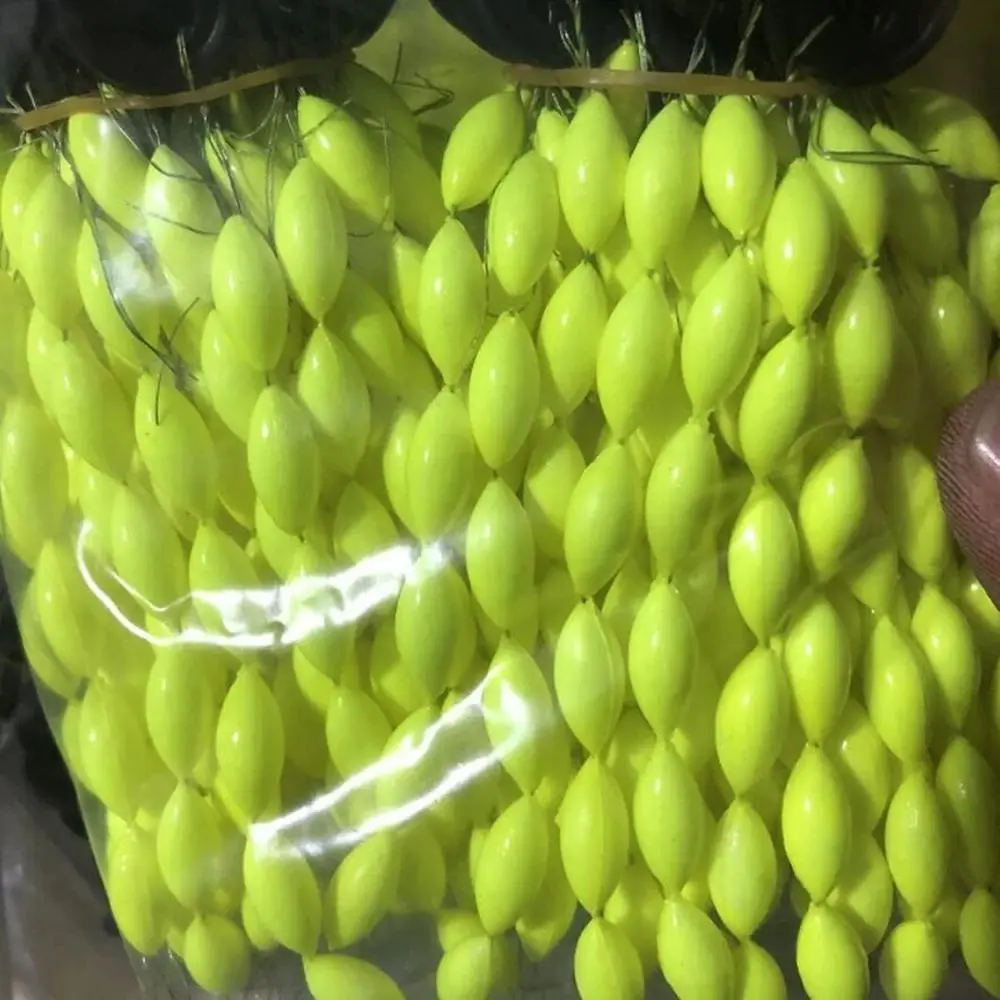 Fishing float 30Pcs/5packs Fishing Float 6 In 1 String Type Seven Star Float Foam Space Bean Fishing Line Stopper Buoys Tackle Accessories