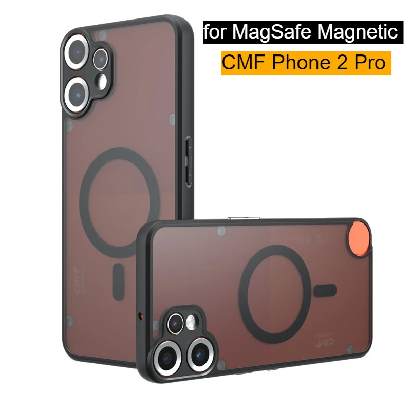 MagSafe Matte Magnetic Shockproof Hard Bumper Case with Wireless Charging Compatibility