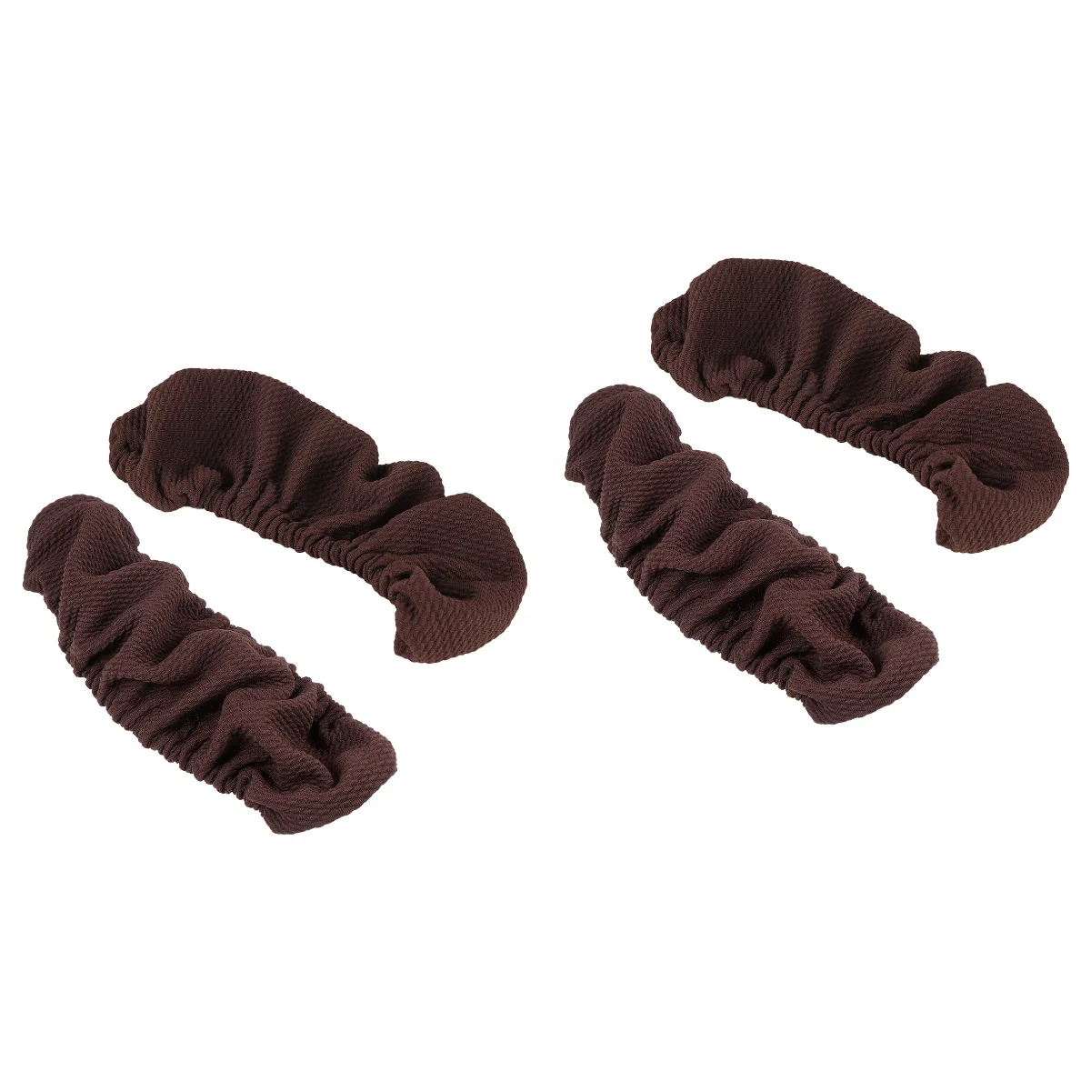 

4 Pcs Tablecloths Office Chair Thickened Elastic Armrest Cover 2pcs (dark Brown) Pad Supplies Suite