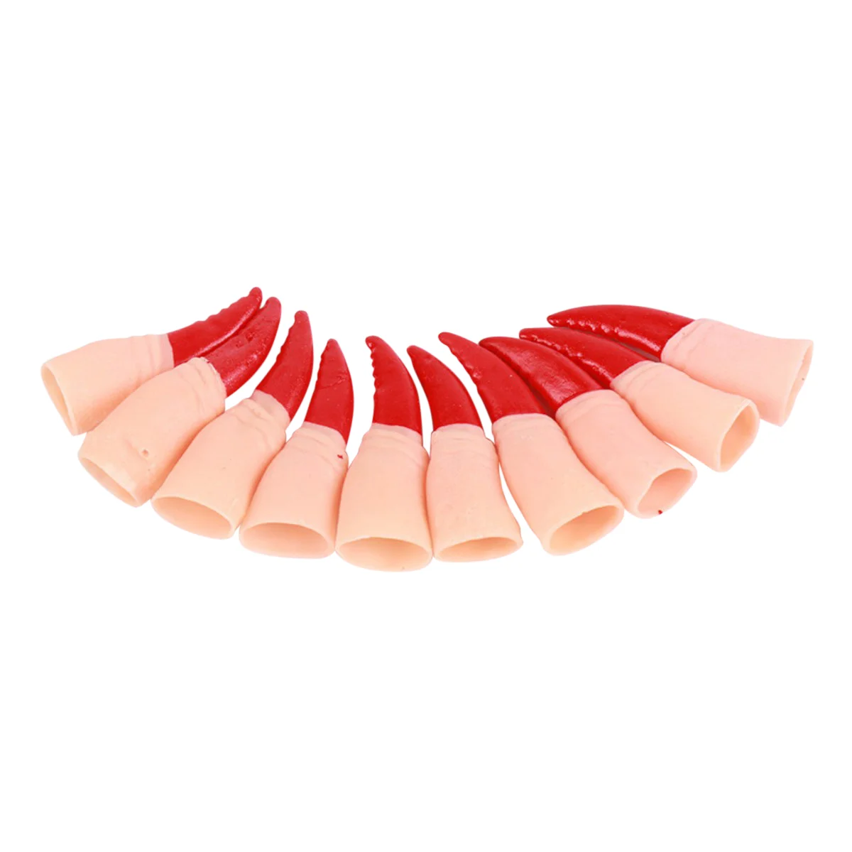10 Pcs Witch Fake Nails Cover Glow Accessories Monster Costume Finger Fingernails Decorate Outfit Halloween Fingers Clothing
