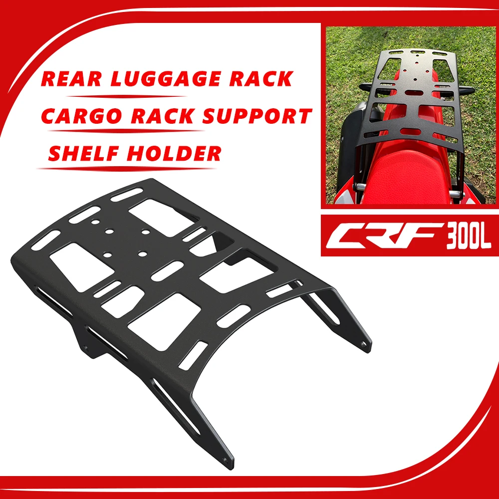 

Rear Luggage Rack Cargo Rack Support Shelf Holder For HONDA CRF 300L CRF300L RALLY ABS 2021-2024 CRF300LS 2023-2024 Motorcycle