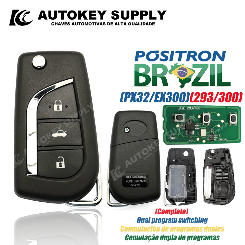 Positron-Flex-per-Toyota-Remote-Car-Key-con-Logo-sistema-di-allarme-di-alta-qualit-doppio.jpg Positron Flex per Toyota Remote Car Key con Logo sistema di allarme di alta qualità doppio programma PX32 EX300 293 330 360 AutokeySupply - Positron Flex per Toyota Remote Car Key con Logo sistema di allarme di alta qualit doppio