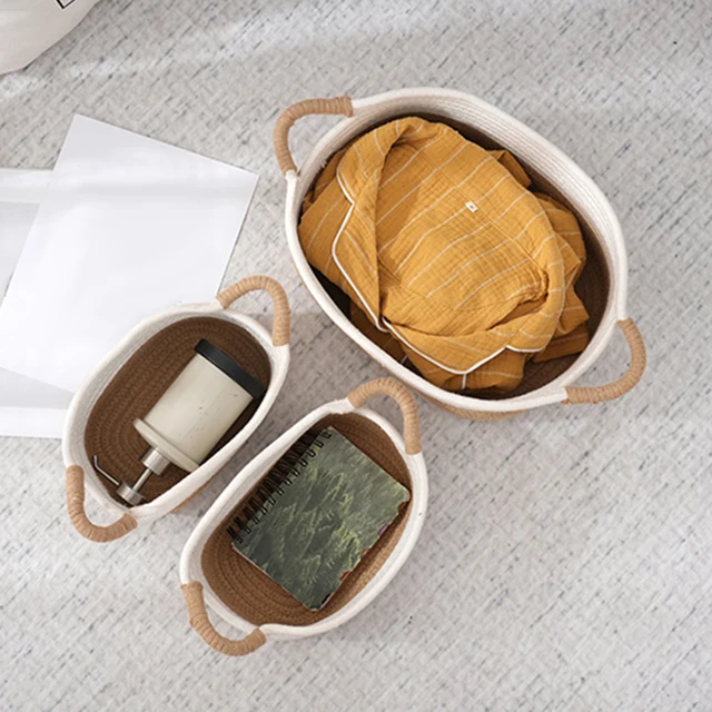 Rope Woven Storage Baskets 3