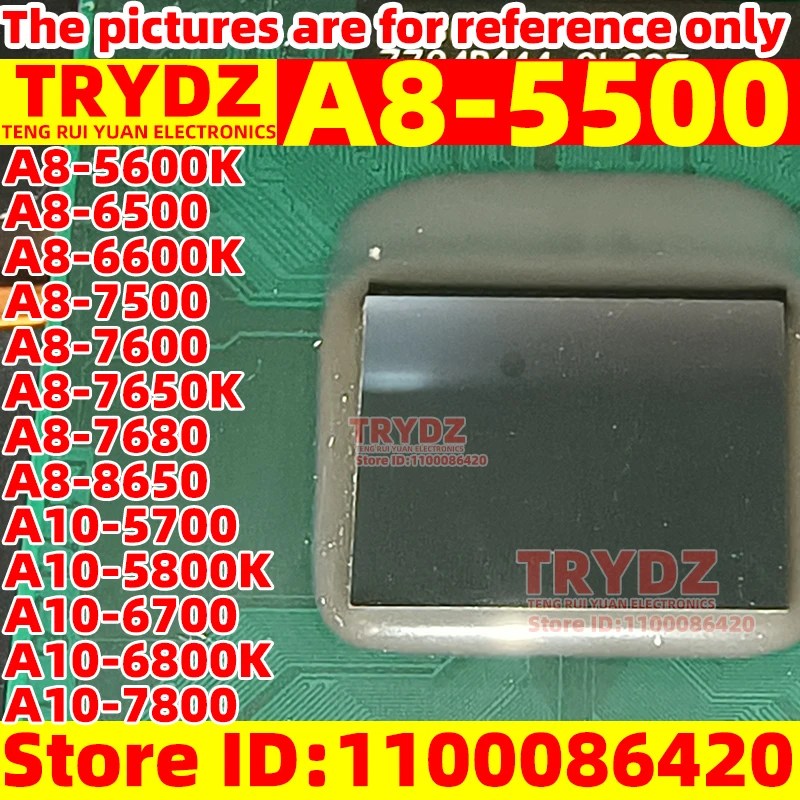 1pcs A8-5500 A8-5600K A8-6500 A8-6600K A8-7500 A8-7600 A8-7650K A8-7680 A8-8650 A10-5700 A10-5800K A10-6700 A10-6800K A10-7800