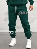 Men's Pants Autumn and Winter Men's Casual Pants Fleece Sweatpants Drawstring Running Sweatpants S-3XL Jogging Pants 14 Colors 1