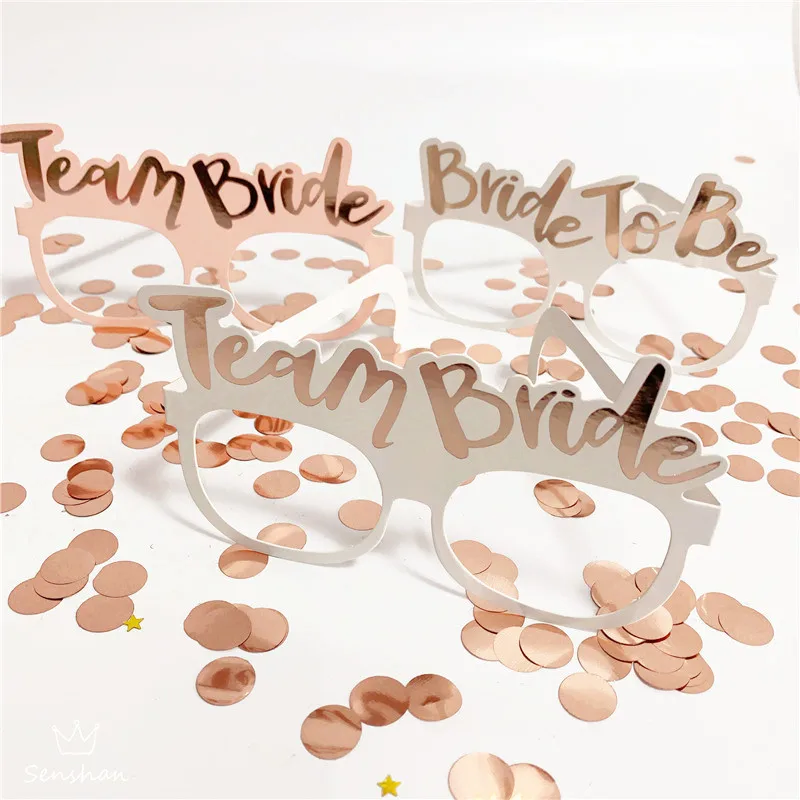 23pcs/set Team Bride to Be Paper Photo Booth Props Mask Photobooth Bachelorette Party Bridal Shower Wedding Decoration Supplies