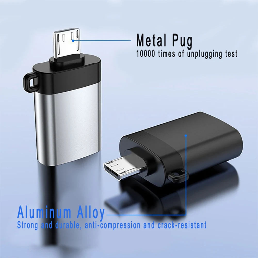 Universal Micro USB 3.0 OTG Adapter - Compact Connectivity Solution for Smartphones and Tablets