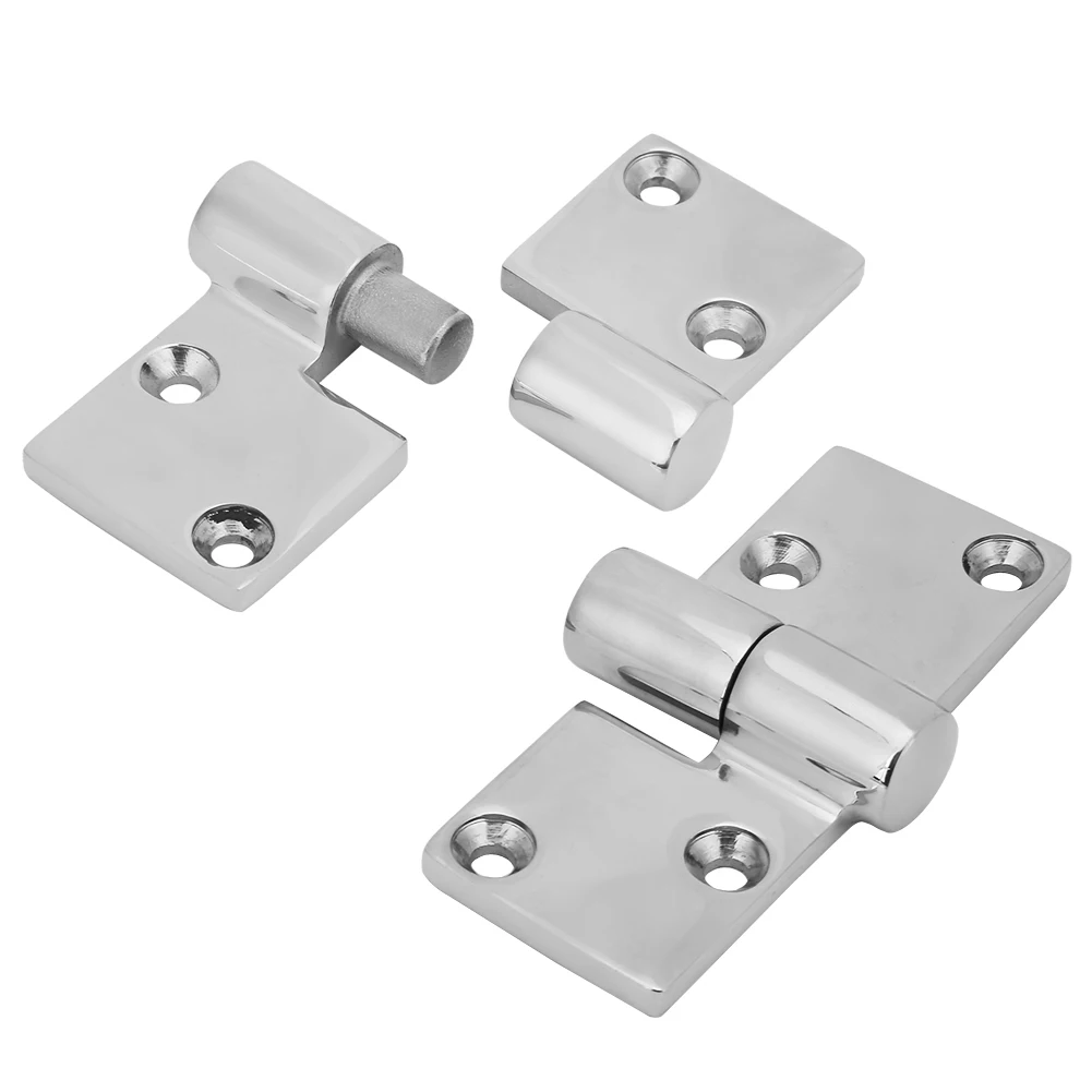 2Pcs Left and Right TakE Apart Stainless Steel Hinge Boat Deck Accessories 90*38mm