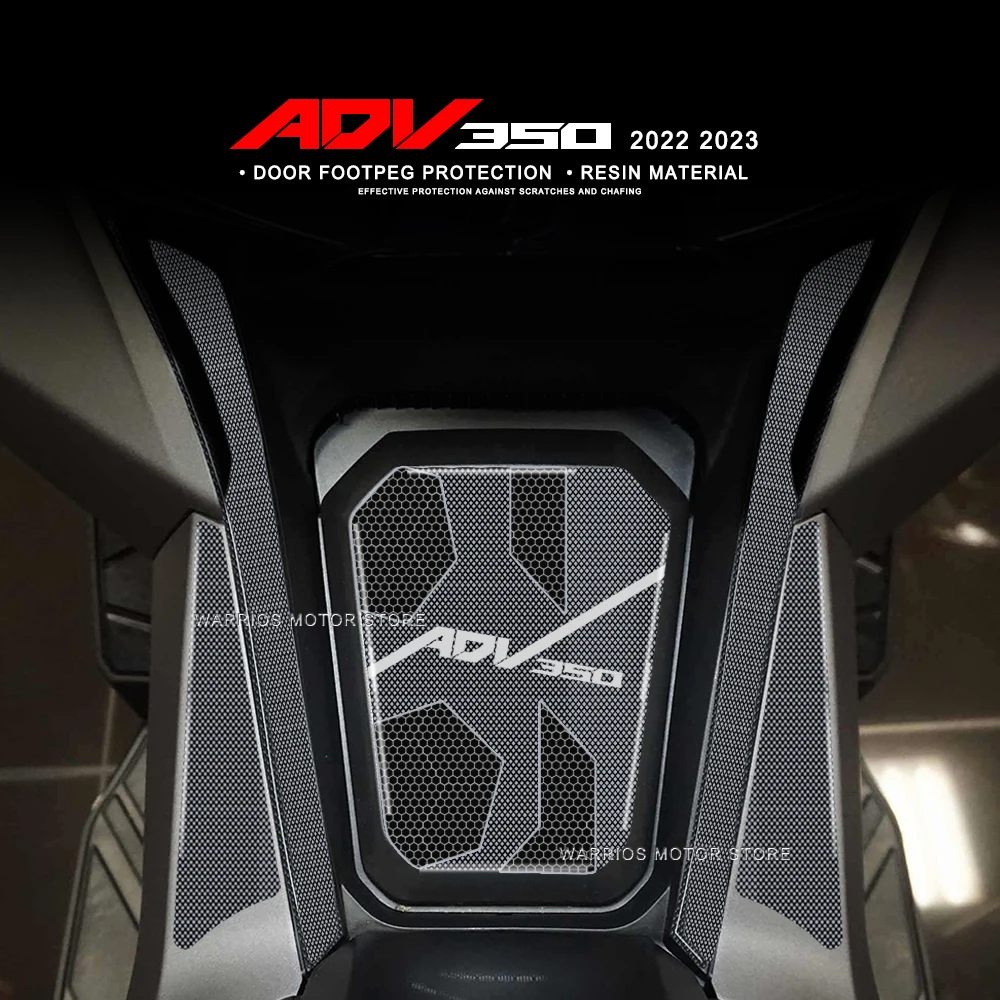 

For HONDA ADV350 ADV 350 2022 2023 Motorcycle 3D Resin Sticker door footpeg Tank Pad Anti Scratch Decal Non-slip TankPad
