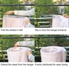 Save Space Rotating Drying Rack Round Spiral Quilt Sheets Hanger Stainless Steel Blanket Hanger Outdoor Home Balcony Hanger 6