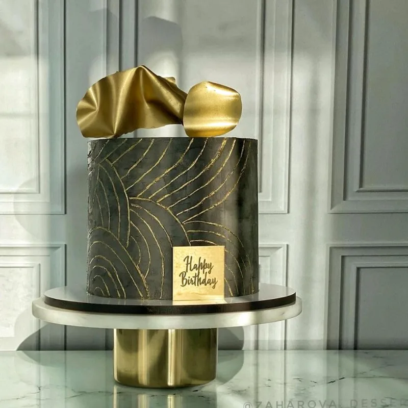 

New Happy Birthday Party Cupcake Topper Gold Birthday Cake Toppers for Baby Birthday Party Baby Showers Cake Decorations