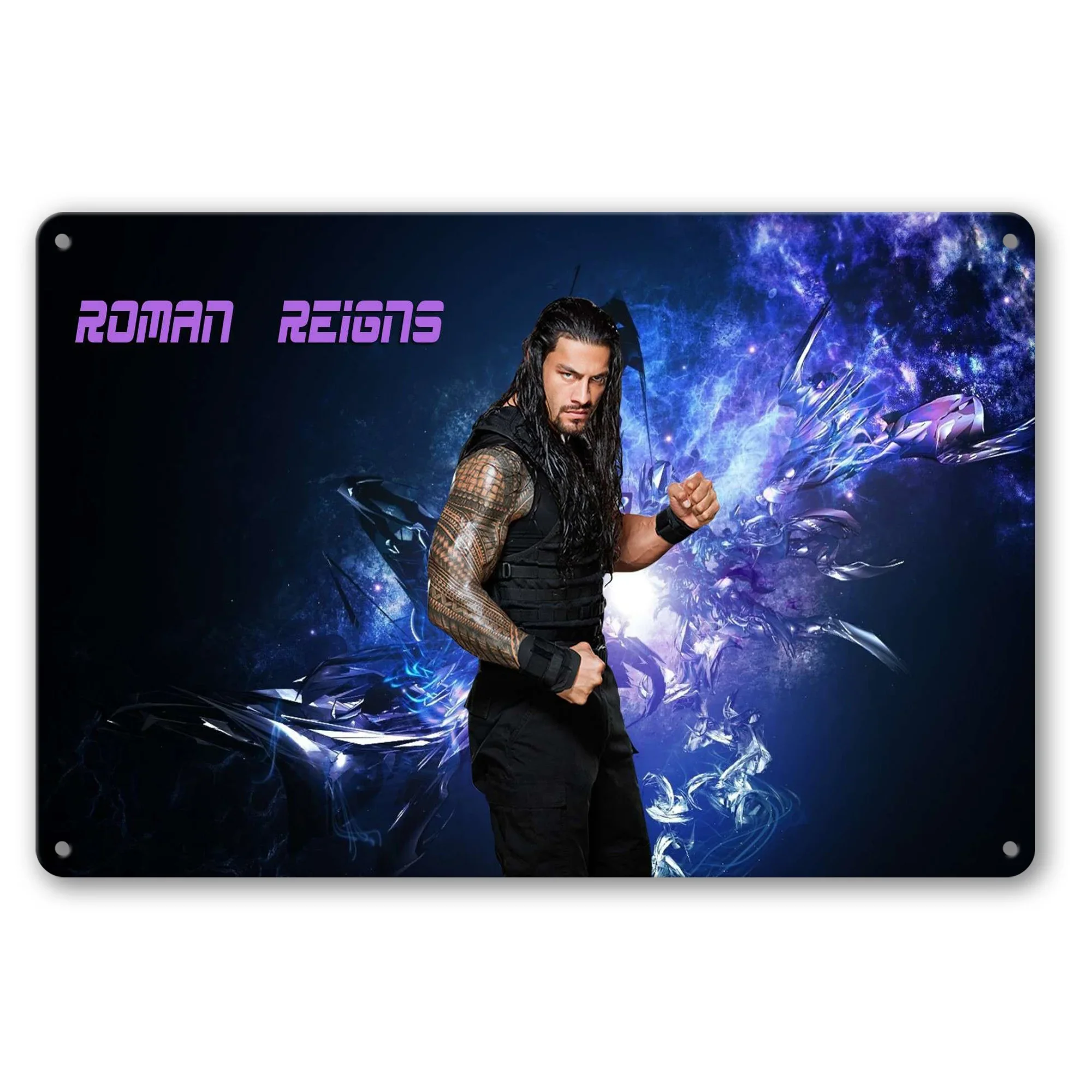 

ROMAN wrestling men Personalized Decor Man Signs Vintage Wall Art Decorations Fathers Rustic Home Gift Metal wall decoration