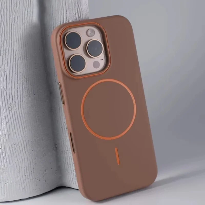 Sleek Matte Finish Magnetic Phone Case with Wireless Charging Capability