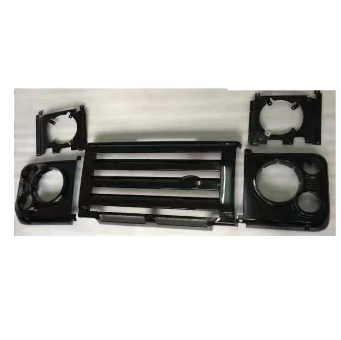 Глянцевая черная передняя решетка для внедорожника для Land Rover Defender 1989 +