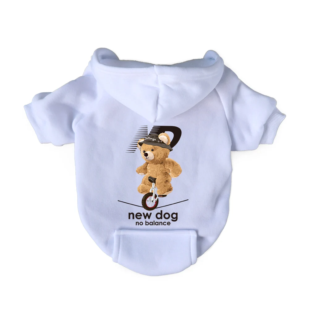 Sweat à capuche pour chien imprimé Ourson New Dog - Confortable, Tendance et Unique - 2025 - Vêtement et accessoires pour chiens - Doglovedesign