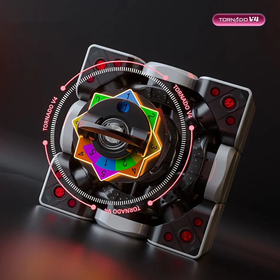 New QiYi XMD Tornado V4 M 3X3 Flagship Edition Pioneer UV Versions Magic Cube Professional Speed Puzzle Cubo Magico Toy Gifts 2