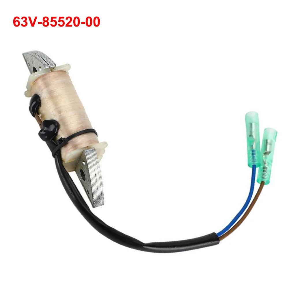 

Free shipping Boat Engine Part for Yamaha 2-stroke 15-horsepower outboard motor charging coil ignition coil 63V-85520-00