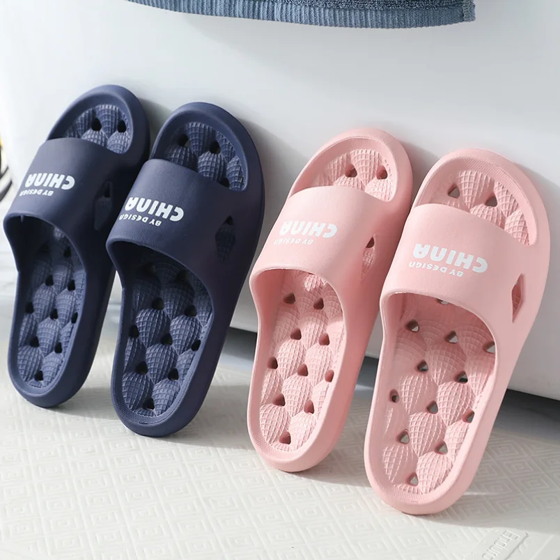 Cloud Slipper House Woman Leaking Sandals Men Flip Flops Beach Non Slip Soft Sole Home Shoes Bathroom Hollow Out Female Male