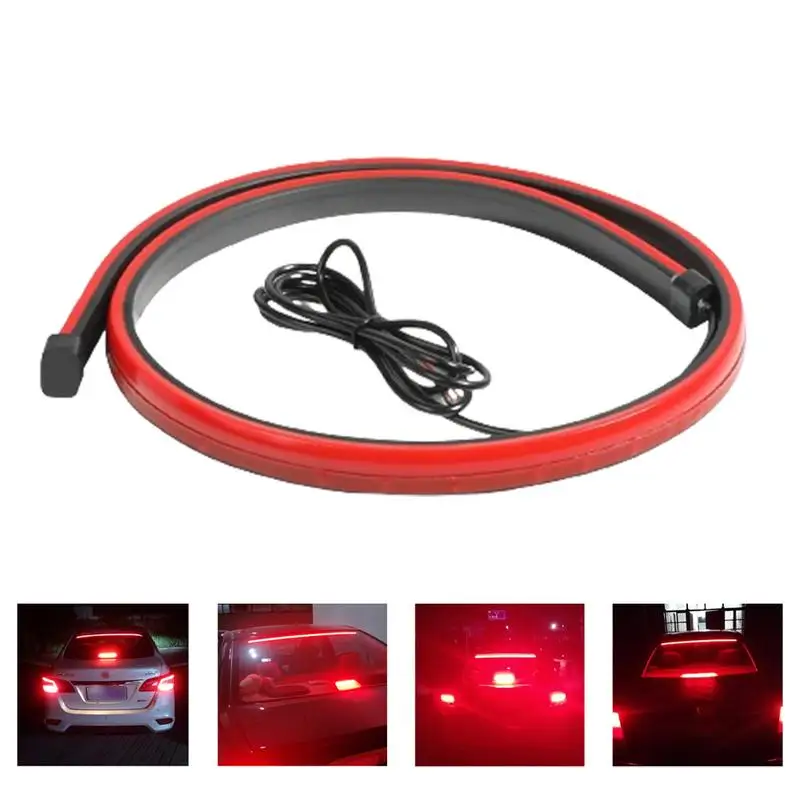 

Auto High Mount Stop Brake Light Bar Safe Material Car Brake Light Strip Improved Visibility Rear Window Warning Signal Light