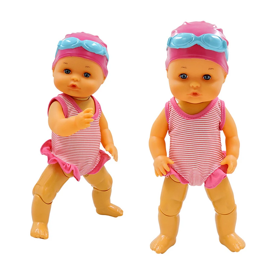 Fun swimming doll simulation wind-up doll model children's bathing and bathing bathroom toys 3