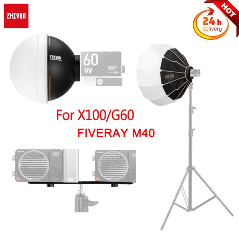 新品】ZHIYUN EX1H02 LED ZY ミニソフトボックス Zhiyun Mini Softbox