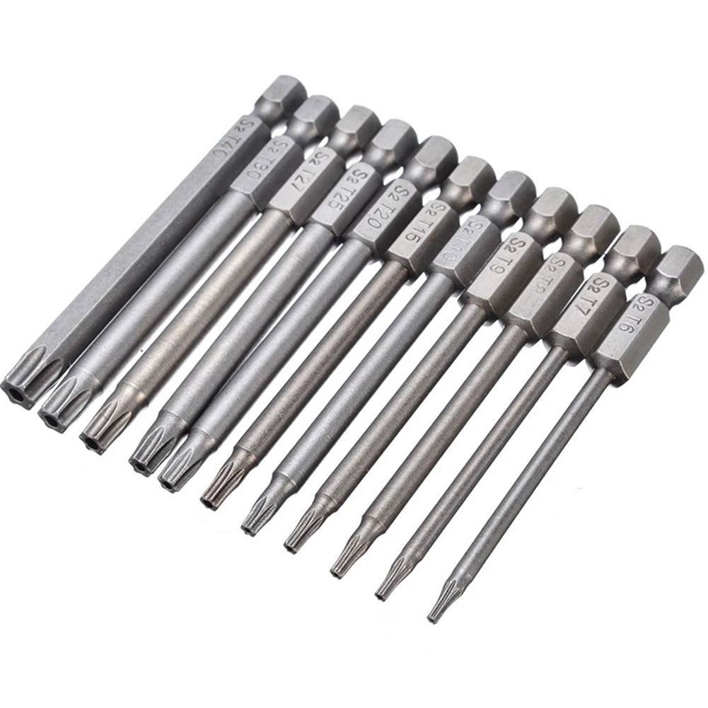 

1pc Magnetic Head Torx Screwdriver Bit 75mm Magnetic 1/4Inch Hex Shank T7 T8 T9 T10 T15 T20 T25 T27 T30 T40 Hand Tools