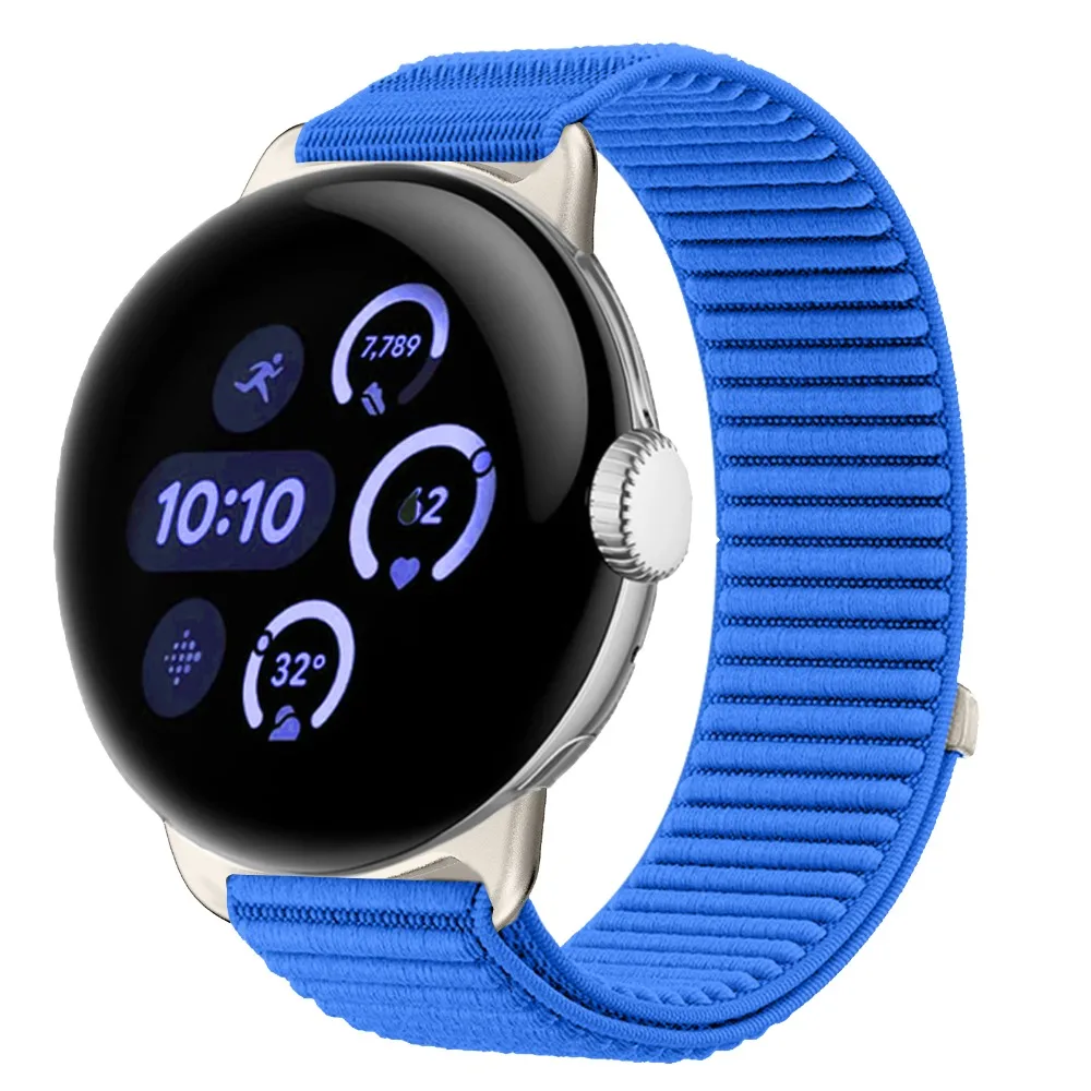 Sport Nylon Loop Elastic Band for Pixel Watch - 41mm & 45mm Strap Accessory
