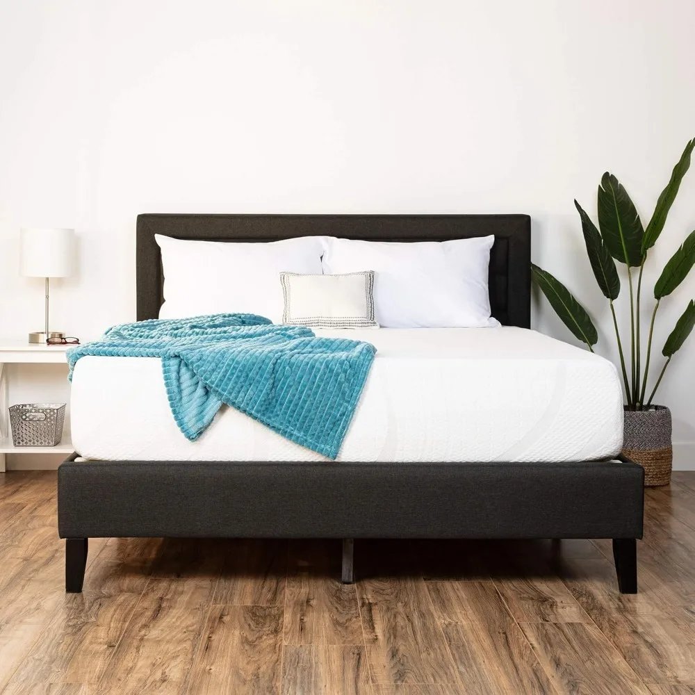 12 Inch,Green Tea Charcoal Cooling Gel Memory Foam Mattress, Fiberglass Free,  3-Layer, Breathable 3