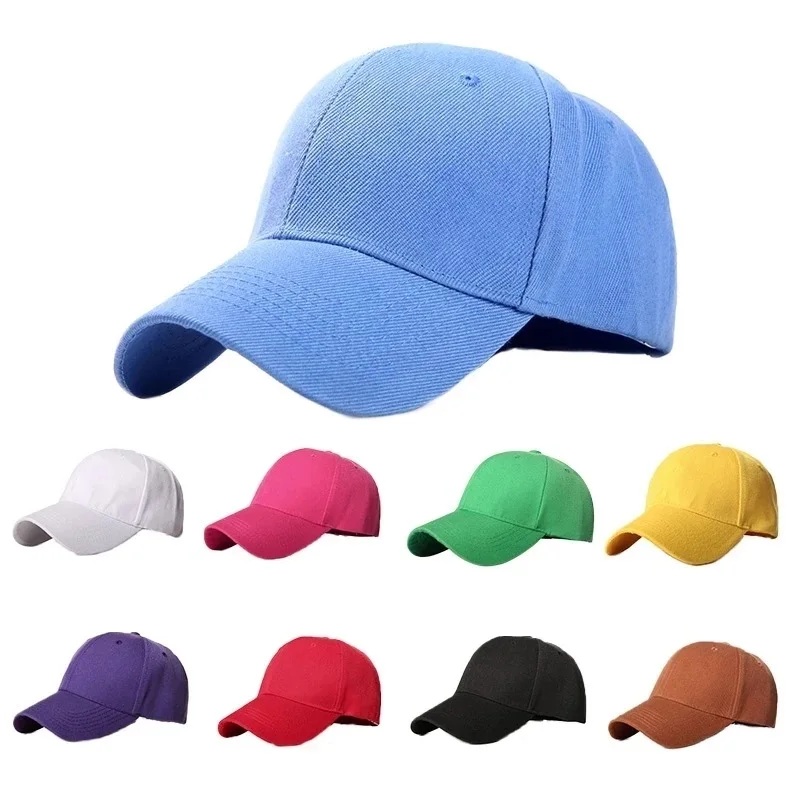 

Men Women Multiple Colour Baseball Cap Peaked Cap Solid Color Adjustable Unisex Spring Summer Dad Hat Shade Sport Baseball Cap