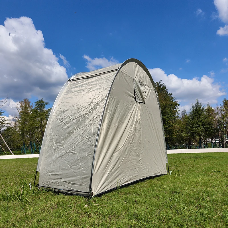 Waterproof Oxford Fabric Storage Tent for 2 Bikes, Outdoor Storage with Window Design, Bicycle Tents, Bike Cover, 6.6FT
